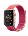 Wysokiej jakości Nylon Sport Loop zamiennik dla pasek do apple watch serii 5 4 3 2 1 miękkie oddychające tkany pasek 44mm iwatch