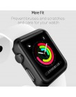 Zderzak do zegarka apple series 1 2 3 4 5 obudowa PC slim fit do iWatch cienka osłona plastikowa czarna ramka 40 44 38 42 mm opa