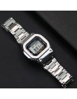 316L zegarek ze stali pasek & Bezel dla Casio g-shock DW5600 GW5600 DW5000/5035 zegarka dla casio GW-M5610 pasek do zegarka