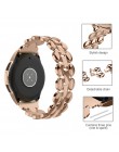 Metalowy pasek ze stali nierdzewnej do zegarka Samsung Galaxy 20mm paski do kół zębatych S3 Frontier/Galaxy Watch aktywny 40mm t