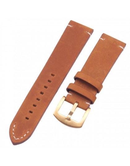 Od zegarków 18 20 22mm włoska skóra naturalna ciemnobrązowy czarny mężczyzna kobiety Handmade Vintage Wrist Watch Band Strap met