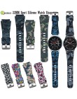 22MM sportowy silikonowy zegarek pasek do Samsung Gear S3 Frontier klasyczny/Galaxy zegarek 46mm inteligentny pasek do zegarków 