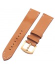 Od zegarków 18 20 22mm włoska skóra naturalna ciemnobrązowy czarny mężczyzna kobiety Handmade Vintage Wrist Watch Band Strap met