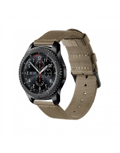 Wodoodporny kolorowy pasek nylonowy do paska Samsung Gear S3 pasek Frontier do paska S3 Classic Watchband 22mm inteligentna bran