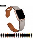 URVOI pasmo dla apple watch series 5/4 3/2/1 pasek do iwatch 40 44mm opaska sportowa prawdziwej Swift skóry Pin i na rzep ręczni