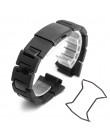 Zegarek plastikowy pasek 26*16mm pasek do casio g-shock DW-6900/DW9600/DW5600/GW-M5610 i opakowanie ze stali nierdzewnej akcesor