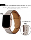 URVOI pasmo dla apple watch series 5/4 3/2/1 pasek do iwatch 40 44mm opaska sportowa prawdziwej Swift skóry Pin i na rzep ręczni