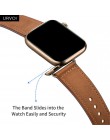 URVOI pasmo dla apple watch series 5/4 3/2/1 pasek do iwatch 40 44mm opaska sportowa prawdziwej Swift skóry Pin i na rzep ręczni