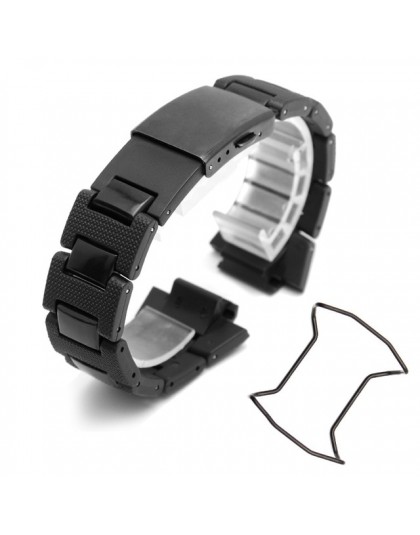 Zegarek plastikowy pasek 26*16mm pasek do casio g-shock DW-6900/DW9600/DW5600/GW-M5610 i opakowanie ze stali nierdzewnej akcesor