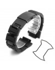 Zegarek plastikowy pasek 26*16mm pasek do casio g-shock DW-6900/DW9600/DW5600/GW-M5610 i opakowanie ze stali nierdzewnej akcesor