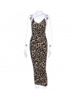 HAOYUAN Sexy Leopard nadruk węża Spaghetti pasek Bodycon Midi sukienka kobiety 2020 moda lato Vestidos nocna impreza sukienki kl