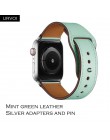 URVOI pasmo dla apple watch series 5/4 3/2/1 pasek do iwatch 40 44mm opaska sportowa prawdziwej Swift skóry Pin i na rzep ręczni