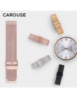 Carouse Milanese pasek do zegarka ze stali nierdzewnej 12/13/14/16/17 18mm 19mm 20mm 22mm Watchband do Samsung Galaxy Watch 42/4