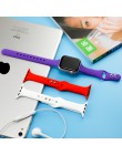 Slim pasek do zegarka Apple watch 5 pasek 44mm 40mm pasek do iwatch 38mm 42mm sportowa silikonowa bransoletka Watchband dla Appl