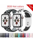 Pasek do zegarka Apple 38mm 42mm iWatch 4 pasek 44mm 40mm Sport silikonowy pasek bransoletka correa Apple zegarek 4 3 2 1 akceso