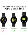 Pokrowiec na Samsung galaxy watch active 2 40mm 44mm zderzak pełny pokrowiec miękki TPU silikonowy ekran galaxy aktywna pokrywa 