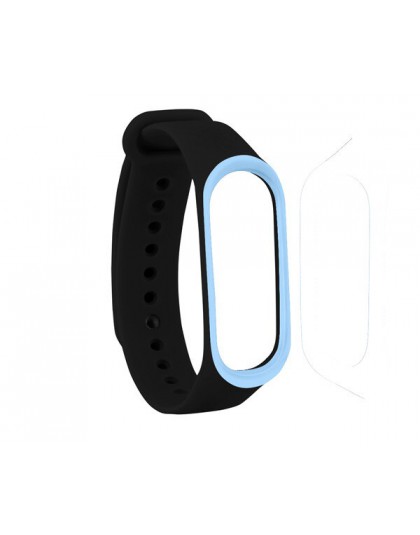 Sportowa bransoletka silikonowa Fitness watchband dla Xiao mi mi Band 3 część wymienna inteligentnego zegarka moda wygodny pasek