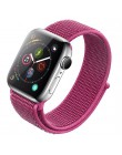 Nylonowy pasek do zegarka dla Apple obserwować serii 3 2 1 38MM 42MM miękkie oddychające wymiana Sport pętli do serii Iwatch 4 5