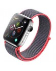 Nylonowy pasek do zegarka dla Apple obserwować serii 3 2 1 38MM 42MM miękkie oddychające wymiana Sport pętli do serii Iwatch 4 5