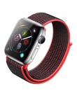 Nylonowy pasek do zegarka dla Apple obserwować serii 3 2 1 38MM 42MM miękkie oddychające wymiana Sport pętli do serii Iwatch 4 5