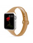 Slim pasek do zegarka Apple watch 5 pasek 44mm 40mm pasek do iwatch 38mm 42mm sportowa silikonowa bransoletka Watchband dla Appl