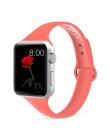 Slim pasek do zegarka Apple watch 5 pasek 44mm 40mm pasek do iwatch 38mm 42mm sportowa silikonowa bransoletka Watchband dla Appl