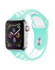 Pasek do zegarka Apple 38mm 42mm iWatch 4 pasek 44mm 40mm Sport silikonowy pasek bransoletka correa Apple zegarek 4 3 2 1 akceso