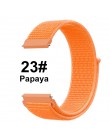 UEBN 20mm 22mm nylonowy pasek do pętli sportowej pasek zastępczy do paska xiaomi Huami Amazfit Bip GTS/GTR 42mm 47mm od zegarków