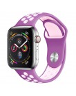 Pasek do zegarka Apple 38mm 42mm iWatch 4 pasek 44mm 40mm Sport silikonowy pasek bransoletka correa Apple zegarek 4 3 2 1 akceso