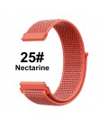 UEBN 20mm 22mm nylonowy pasek do pętli sportowej pasek zastępczy do paska xiaomi Huami Amazfit Bip GTS/GTR 42mm 47mm od zegarków