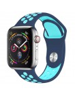 Pasek do zegarka Apple 38mm 42mm iWatch 4 pasek 44mm 40mm Sport silikonowy pasek bransoletka correa Apple zegarek 4 3 2 1 akceso