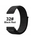 UEBN 20mm 22mm nylonowy pasek do pętli sportowej pasek zastępczy do paska xiaomi Huami Amazfit Bip GTS/GTR 42mm 47mm od zegarków