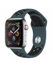 Pasek do zegarka Apple 38mm 42mm iWatch 4 pasek 44mm 40mm Sport silikonowy pasek bransoletka correa Apple zegarek 4 3 2 1 akceso