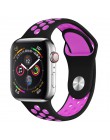 Pasek do zegarka Apple 38mm 42mm iWatch 4 pasek 44mm 40mm Sport silikonowy pasek bransoletka correa Apple zegarek 4 3 2 1 akceso