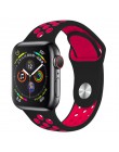 Pasek do zegarka Apple 38mm 42mm iWatch 4 pasek 44mm 40mm Sport silikonowy pasek bransoletka correa Apple zegarek 4 3 2 1 akceso