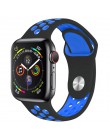 Pasek do zegarka Apple 38mm 42mm iWatch 4 pasek 44mm 40mm Sport silikonowy pasek bransoletka correa Apple zegarek 4 3 2 1 akceso