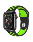 Pasek do zegarka Apple 38mm 42mm iWatch 4 pasek 44mm 40mm Sport silikonowy pasek bransoletka correa Apple zegarek 4 3 2 1 akceso