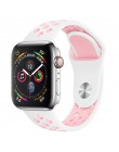 Pasek do zegarka Apple 38mm 42mm iWatch 4 pasek 44mm 40mm Sport silikonowy pasek bransoletka correa Apple zegarek 4 3 2 1 akceso