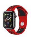 Pasek do zegarka Apple 38mm 42mm iWatch 4 pasek 44mm 40mm Sport silikonowy pasek bransoletka correa Apple zegarek 4 3 2 1 akceso