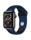 Pasek do zegarka Apple 38mm 42mm iWatch 4 pasek 44mm 40mm Sport silikonowy pasek bransoletka correa Apple zegarek 4 3 2 1 akceso