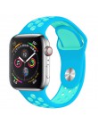 Pasek do zegarka Apple 38mm 42mm iWatch 4 pasek 44mm 40mm Sport silikonowy pasek bransoletka correa Apple zegarek 4 3 2 1 akceso