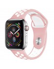 Pasek do zegarka Apple 38mm 42mm iWatch 4 pasek 44mm 40mm Sport silikonowy pasek bransoletka correa Apple zegarek 4 3 2 1 akceso