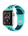 Pasek do zegarka Apple 38mm 42mm iWatch 4 pasek 44mm 40mm Sport silikonowy pasek bransoletka correa Apple zegarek 4 3 2 1 akceso