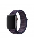 Sport pasek do pętli na pasek do apple watch 42mm 38mm dwuwarstwowy nylonowy splot pasek do zegarka iwatch 5/4/3/2/1 44mm 40mm b