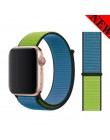 Sport pasek do pętli na pasek do apple watch 42mm 38mm dwuwarstwowy nylonowy splot pasek do zegarka iwatch 5/4/3/2/1 44mm 40mm b