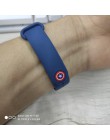 Zabawne metalowe przypinki do zegarka sportowego Xiaomi MiBand z generacji 3 lub 4 paski w kolorze przypinek