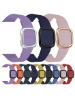 Skórzany pasek pasek na pasek do apple watch 4 44/40mm nowoczesny styl bransoletka nadgarstek opaska akcesoria do serii iWatch 3