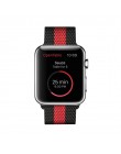 Czarny czerwony Milanese Loop zespół projekt dla Apple Watch 42mm zespoły serii 3 zespół metalowy pasek Brazaletes 40mm 44mm dla