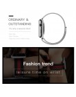 Czarny czerwony Milanese Loop zespół projekt dla Apple Watch 42mm zespoły serii 3 zespół metalowy pasek Brazaletes 40mm 44mm dla