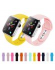 Pasek silikonowy dla Apple obserwować 38mm 42mm bransoletka sportowa gumy pasek do zegarka iwatch 5 4 44mm 40mm do zegarka Apple